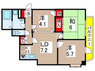 エミネンス石川橋の物件間取画像